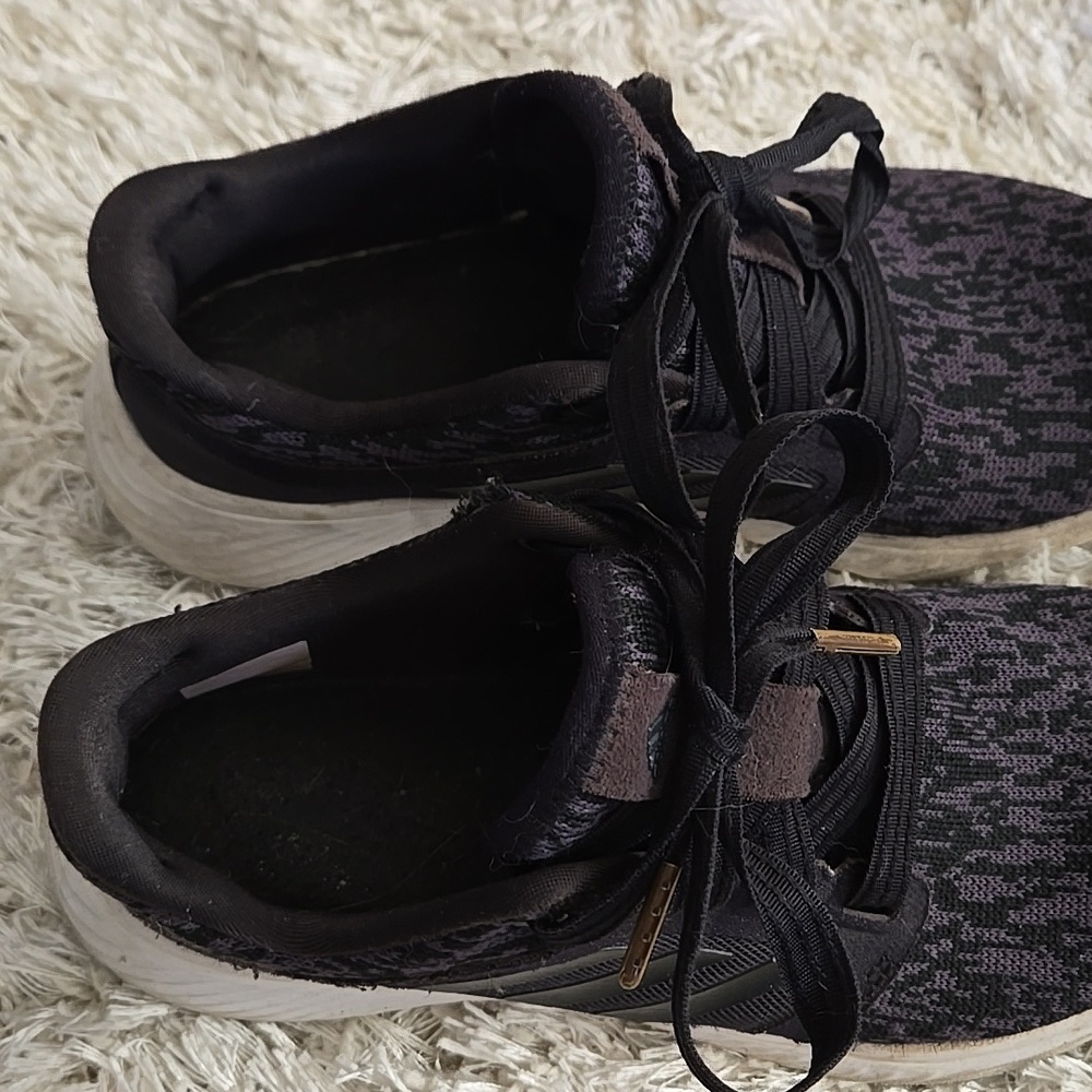 Adidas Womens Black Knit Running Sneakers Lux Edge 6.5 Womens - Picture 8 of 16